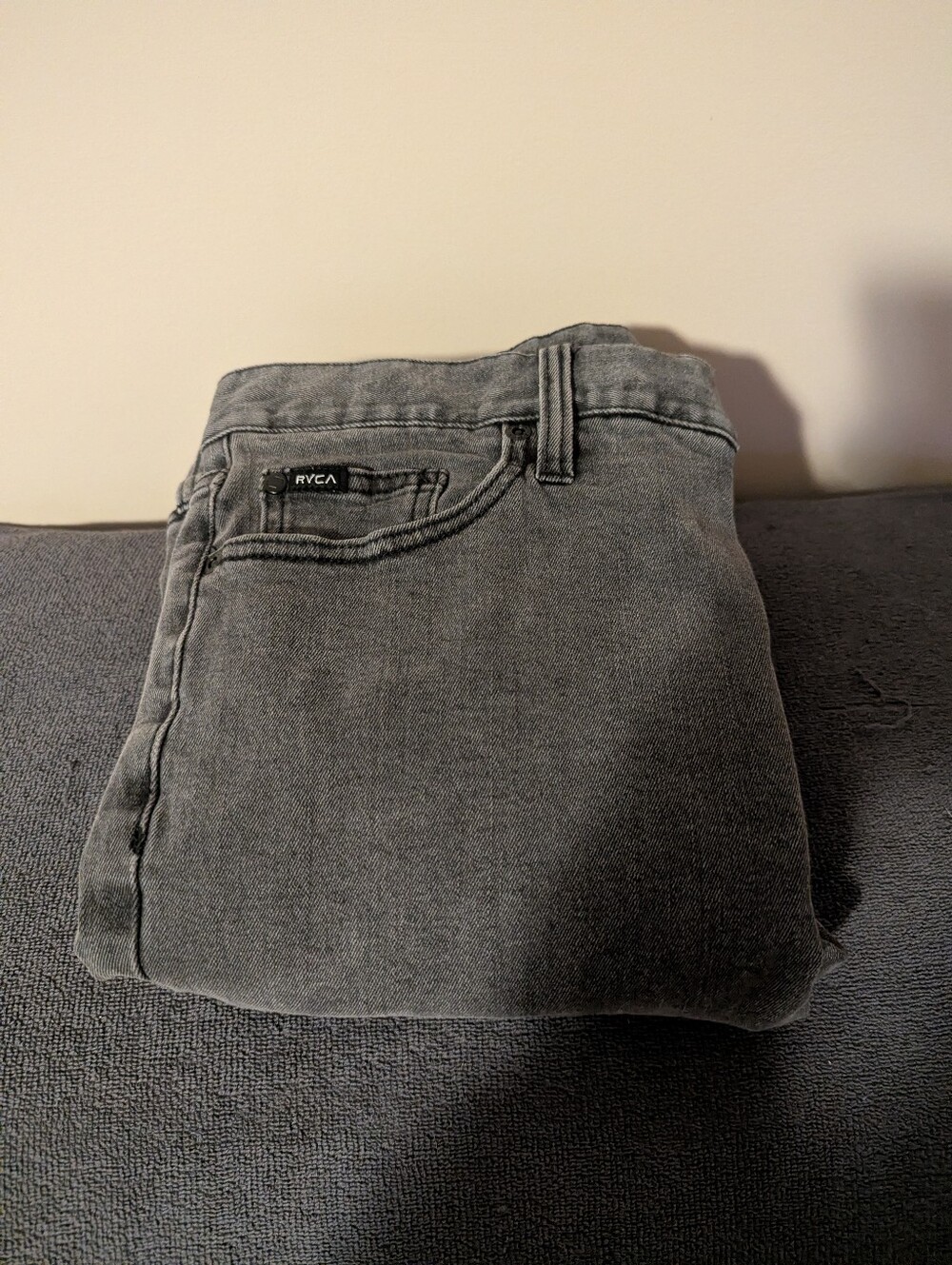 RVCA Mens Grey Jeans